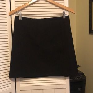 Black mini skirt